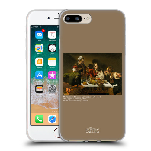 The National Gallery People The Supper At Emmaus Soft Gel Case for Apple iPhone 7 Plus / iPhone 8 Plus