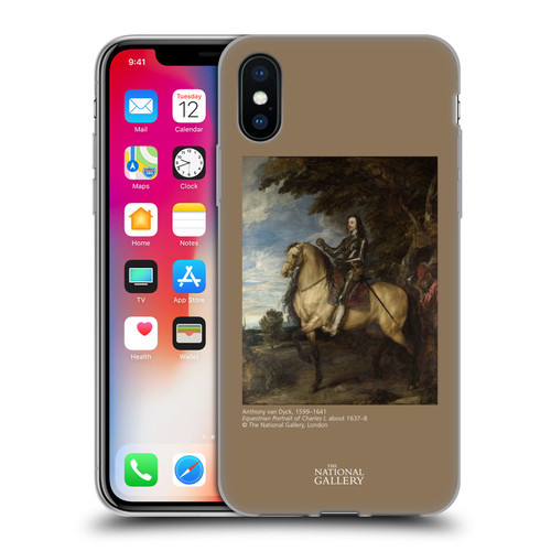 The National Gallery People Equestrian Portrait Of Charles I Soft Gel Case for Apple iPhone X / iPhone XS