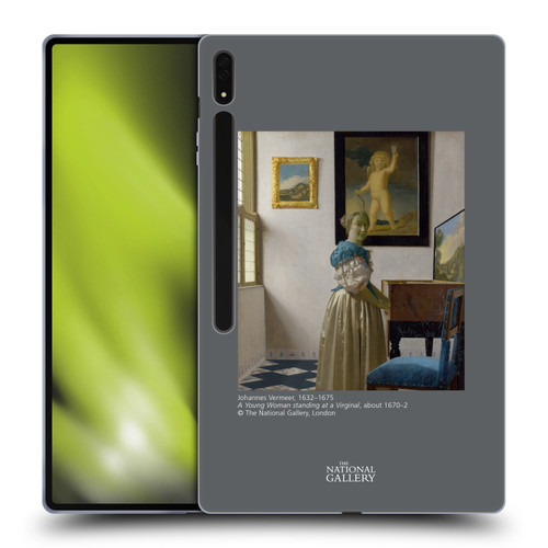 The National Gallery People Vermeer Young Woman Standing At Virginal Soft Gel Case for Samsung Galaxy Tab S8 Ultra