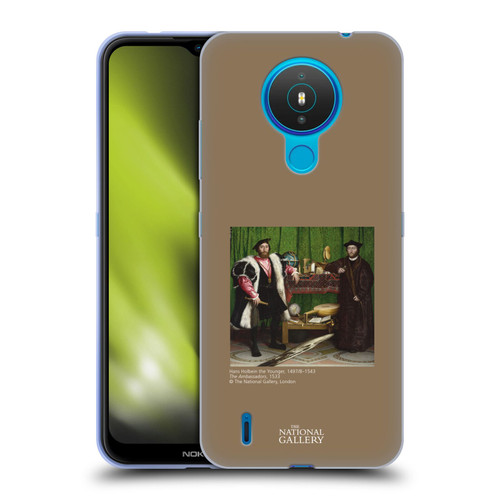 The National Gallery People Holbein The Ambassadors Soft Gel Case for Nokia 1.4