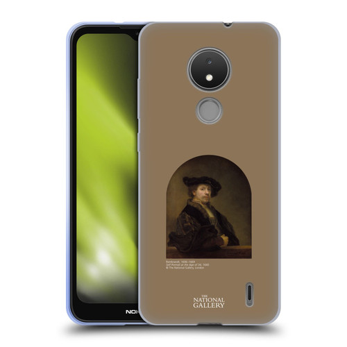 The National Gallery People Rembrandt Self Portrait Age 34 Soft Gel Case for Nokia C21