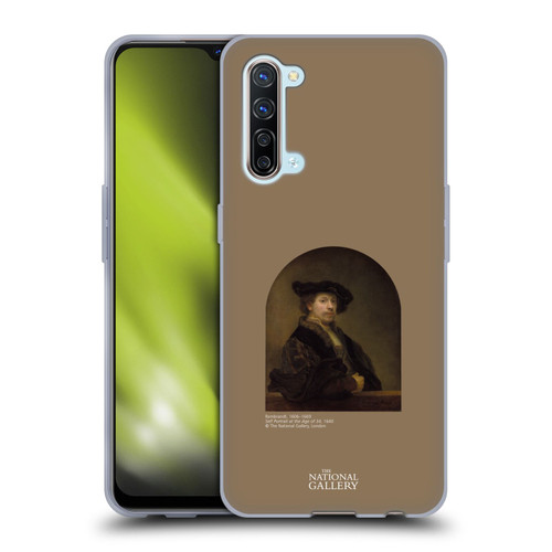 The National Gallery People Rembrandt Self Portrait Age 34 Soft Gel Case for OPPO Find X2 Lite 5G