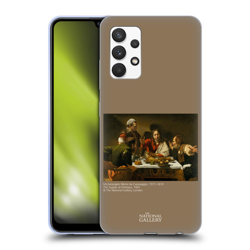 The National Gallery People The Supper At Emmaus Soft Gel Case for Samsung Galaxy A32 (2021)