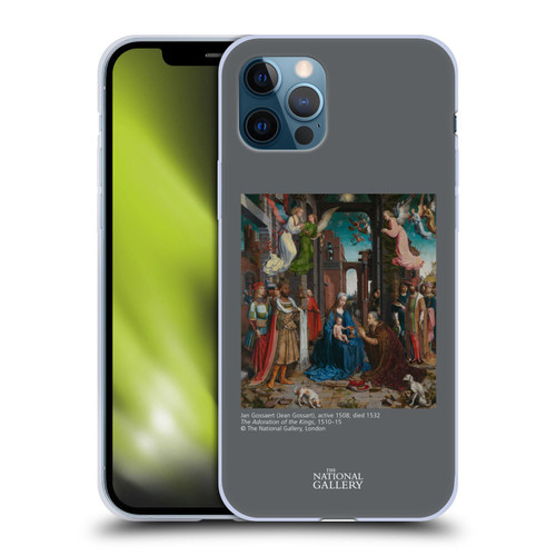The National Gallery Religious & Mythological The Adoration Of The Kings Soft Gel Case for Apple iPhone 12 / iPhone 12 Pro