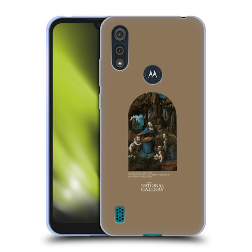 The National Gallery Religious & Mythological The Virgin Of The Rocks Soft Gel Case for Motorola Moto E6s (2020)