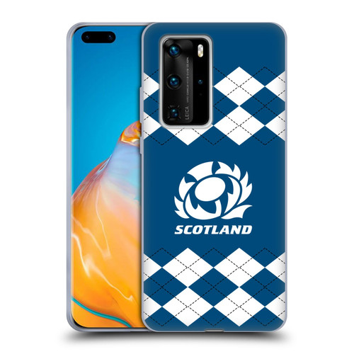 Scotland Rugby Logo 2 Argyle Soft Gel Case for Huawei P40 Pro / P40 Pro Plus 5G