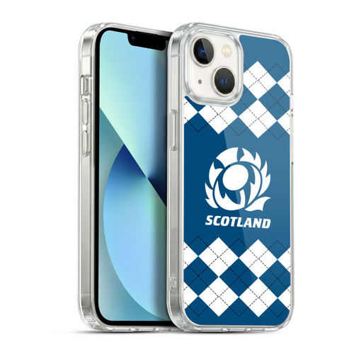 Scotland Rugby Logo 2 Argyle Soft Gel Case for Apple iPhone 13