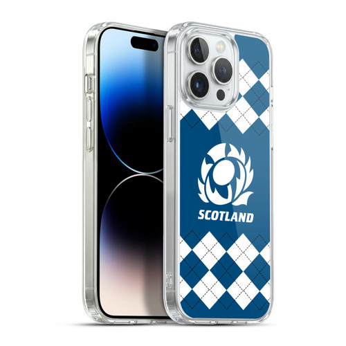 Scotland Rugby Logo 2 Argyle Soft Gel Case for Apple iPhone 13 Pro Max
