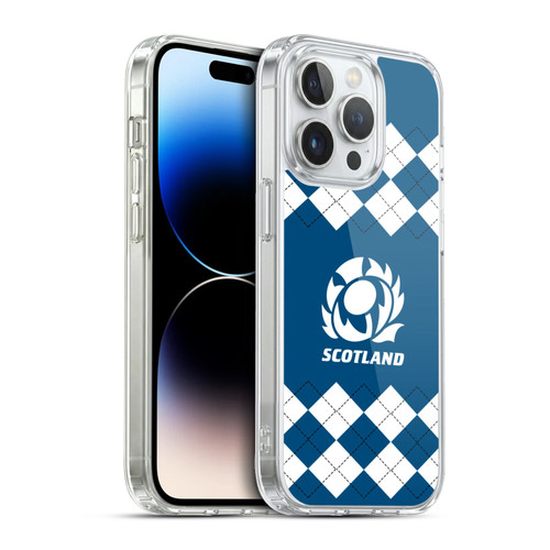 Scotland Rugby Logo 2 Argyle Soft Gel Case for Apple iPhone 13 Pro