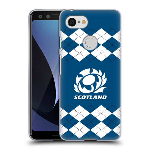 Scotland Rugby Logo 2 Argyle Soft Gel Case for Google Pixel 3