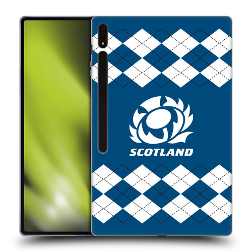 Scotland Rugby Logo 2 Argyle Soft Gel Case for Samsung Galaxy Tab S8 Ultra