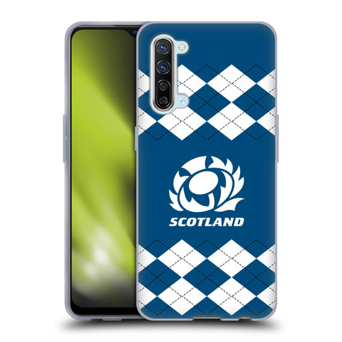 Scotland Rugby Logo 2 Argyle Soft Gel Case for OPPO Find X2 Lite 5G