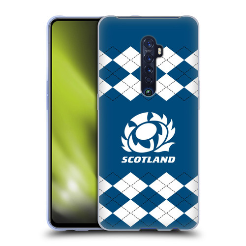 Scotland Rugby Logo 2 Argyle Soft Gel Case for OPPO Reno 2
