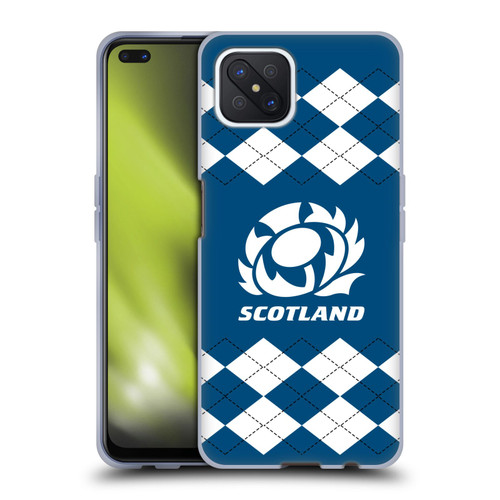 Scotland Rugby Logo 2 Argyle Soft Gel Case for OPPO Reno4 Z 5G