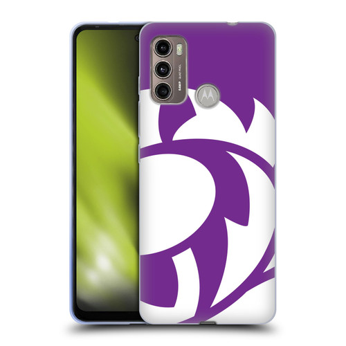 Scotland Rugby Oversized Thistle Purple Heather Soft Gel Case for Motorola Moto G60 / Moto G40 Fusion