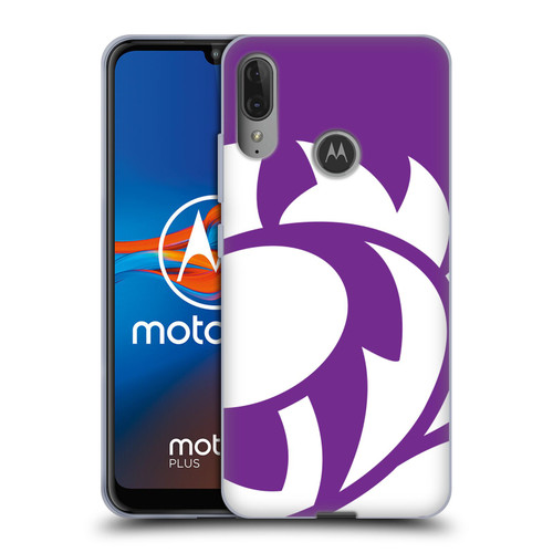Scotland Rugby Oversized Thistle Purple Heather Soft Gel Case for Motorola Moto E6 Plus