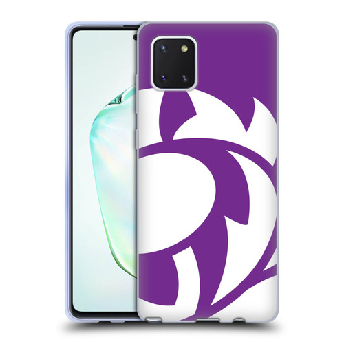 Scotland Rugby Oversized Thistle Purple Heather Soft Gel Case for Samsung Galaxy Note10 Lite