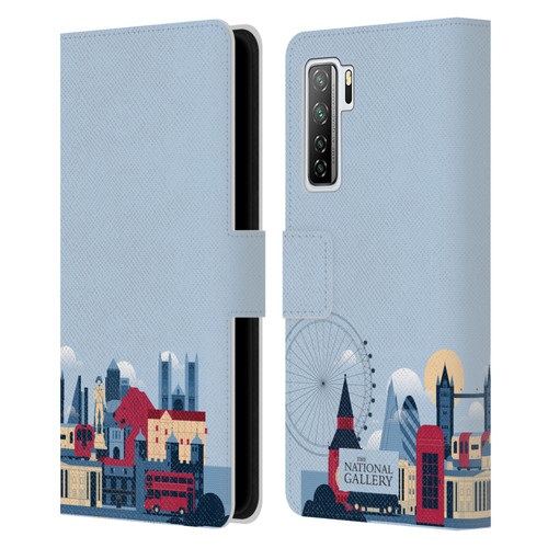 The National Gallery Art London Skyline Leather Book Wallet Case Cover For Huawei Nova 7 SE/P40 Lite 5G