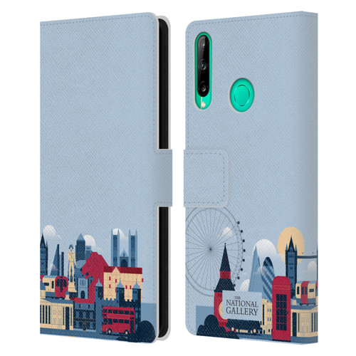 The National Gallery Art London Skyline Leather Book Wallet Case Cover For Huawei P40 lite E