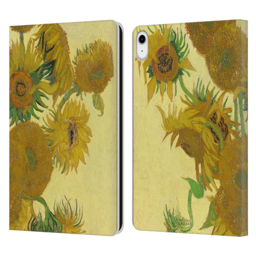 The National Gallery Art Sunflowers Leather Book Wallet Case Cover For Apple iPad 10.9 2022/2025