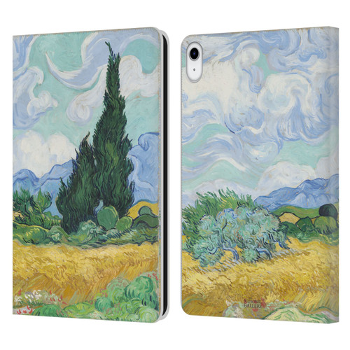 The National Gallery Art A Wheatfield With Cypresses Leather Book Wallet Case Cover For Apple iPad 10.9 2022/2025