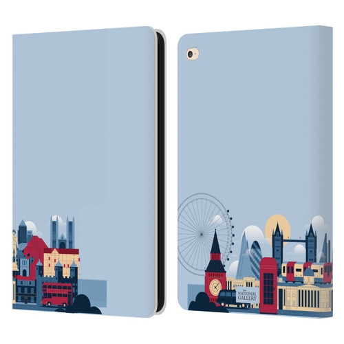 The National Gallery Art London Skyline Leather Book Wallet Case Cover For Apple iPad Air 2 (2014)