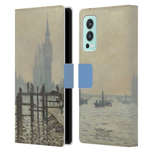 The National Gallery Art Monet Thames Leather Book Wallet Case Cover For OnePlus Nord 2 5G