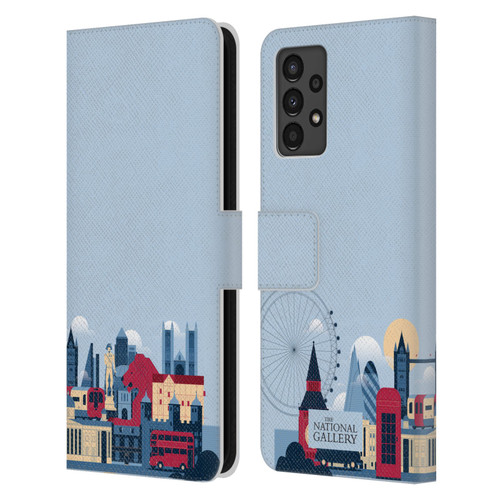 The National Gallery Art London Skyline Leather Book Wallet Case Cover For Samsung Galaxy A13 (2022)