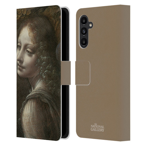 The National Gallery Art The Virgin Of The Rocks Leather Book Wallet Case Cover For Samsung Galaxy A13 5G (2021)