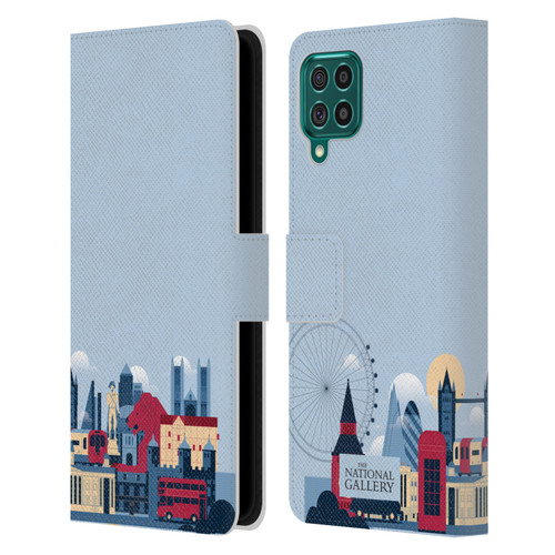 The National Gallery Art London Skyline Leather Book Wallet Case Cover For Samsung Galaxy F62 (2021)