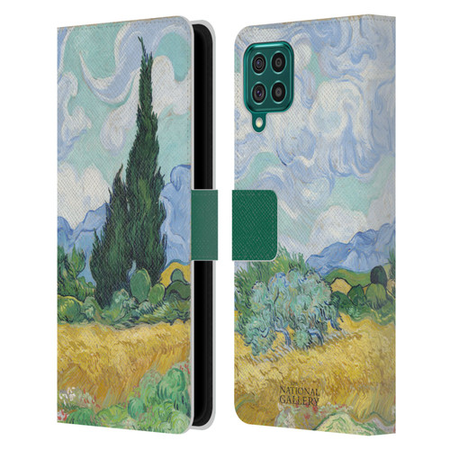 The National Gallery Art A Wheatfield With Cypresses Leather Book Wallet Case Cover For Samsung Galaxy F62 (2021)