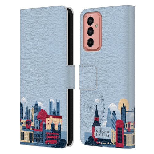 The National Gallery Art London Skyline Leather Book Wallet Case Cover For Samsung Galaxy M13 (2022)