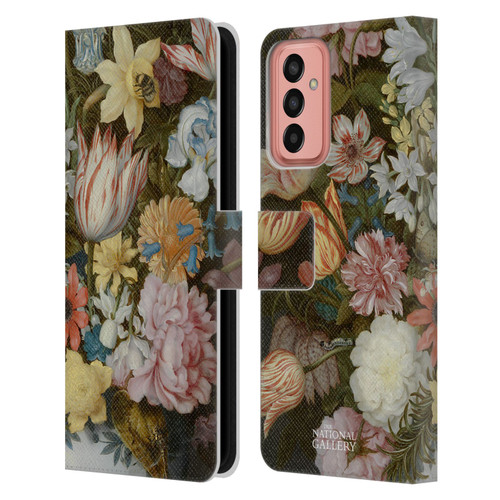 The National Gallery Art A Still Life Of Flowers In A Wan-Li Vase Leather Book Wallet Case Cover For Samsung Galaxy M13 (2022)