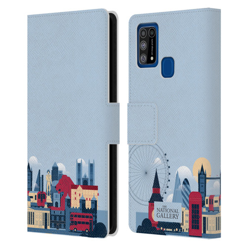 The National Gallery Art London Skyline Leather Book Wallet Case Cover For Samsung Galaxy M31 (2020)