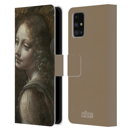 The National Gallery Art The Virgin Of The Rocks Leather Book Wallet Case Cover For Samsung Galaxy M31s (2020)