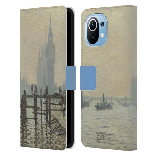 The National Gallery Art Monet Thames Leather Book Wallet Case Cover For Xiaomi Mi 11