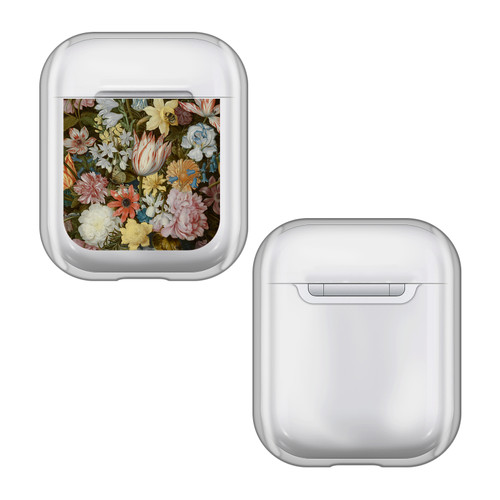 The National Gallery Art A Still Life Of Flowers In A Wan-Li Vase Clear Hard Crystal Cover Case for Apple AirPods 1 1st Gen / 2 2nd Gen Charging Case