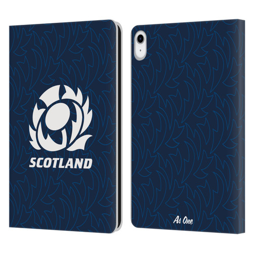 Scotland Rugby Graphics Pattern Leather Book Wallet Case Cover For Apple iPad 10.9 2022/2025