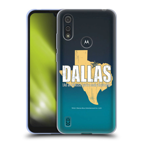 Dallas: Television Series Graphics Quote Soft Gel Case for Motorola Moto E6s (2020)