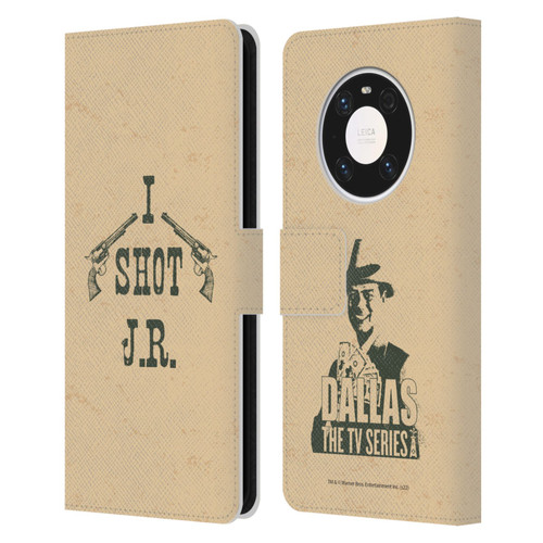 Dallas: Television Series Graphics Typography Leather Book Wallet Case Cover For Huawei Mate 40 Pro 5G
