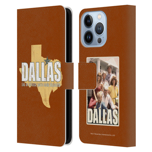 Dallas: Television Series Graphics Quote Leather Book Wallet Case Cover For Apple iPhone 13 Pro