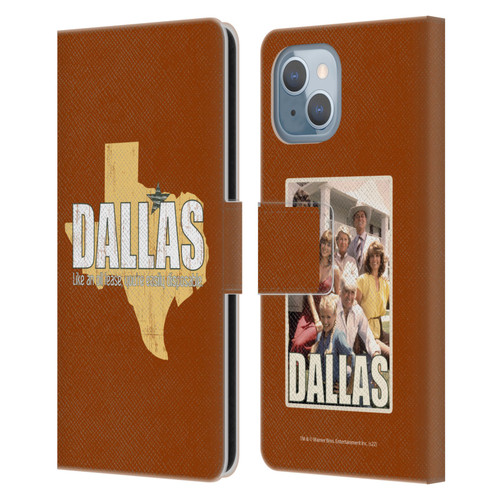 Dallas: Television Series Graphics Quote Leather Book Wallet Case Cover For Apple iPhone 14