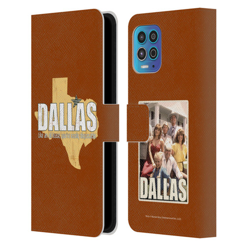 Dallas: Television Series Graphics Quote Leather Book Wallet Case Cover For Motorola Moto G100