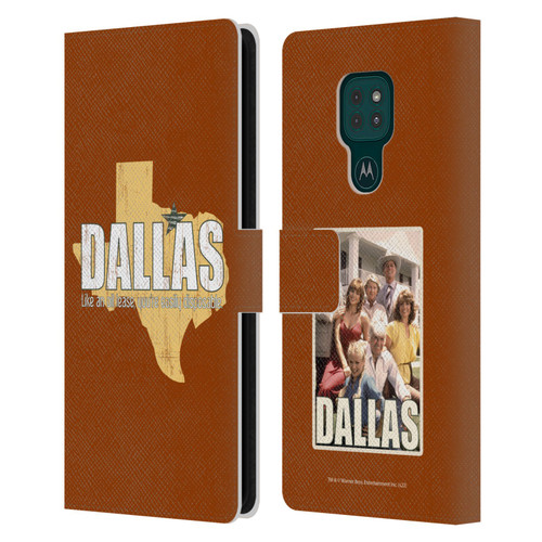 Dallas: Television Series Graphics Quote Leather Book Wallet Case Cover For Motorola Moto G9 Play