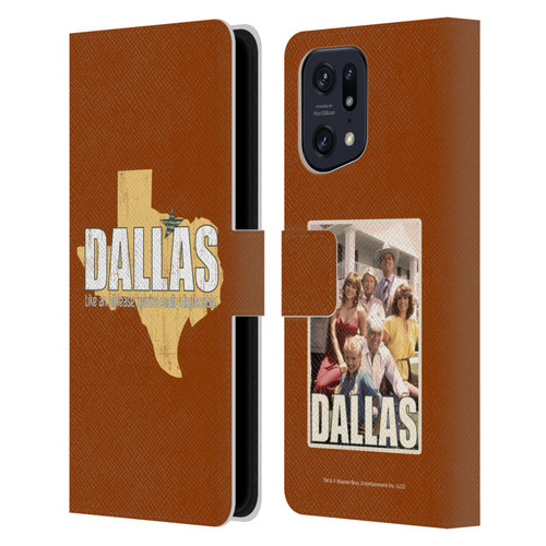Dallas: Television Series Graphics Quote Leather Book Wallet Case Cover For OPPO Find X5