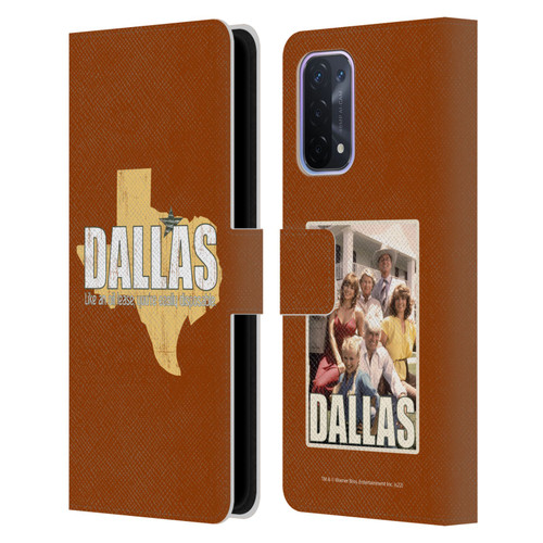 Dallas: Television Series Graphics Quote Leather Book Wallet Case Cover For OPPO A54 5G