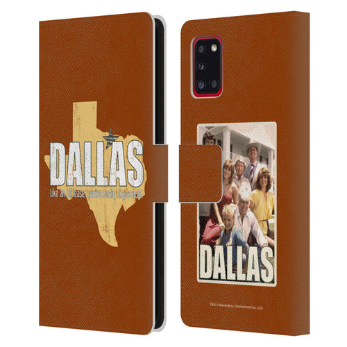 Dallas: Television Series Graphics Quote Leather Book Wallet Case Cover For Samsung Galaxy A31 (2020)