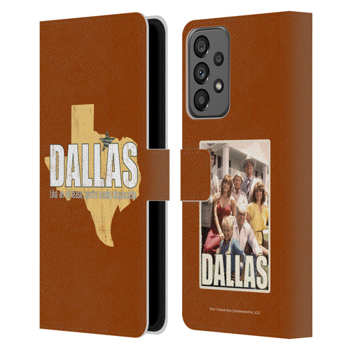Dallas: Television Series Graphics Quote Leather Book Wallet Case Cover For Samsung Galaxy A73 5G (2022)