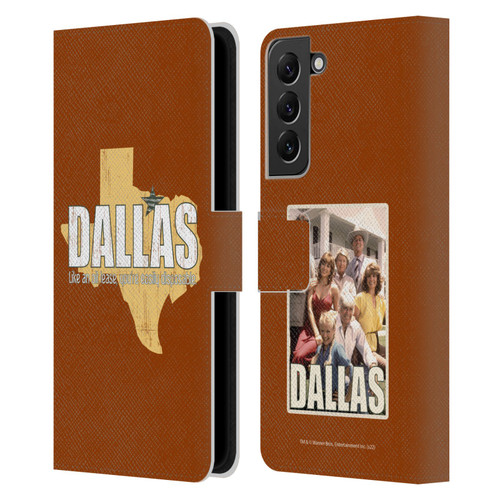 Dallas: Television Series Graphics Quote Leather Book Wallet Case Cover For Samsung Galaxy S22+ 5G