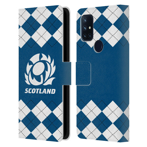 Scotland Rugby Logo 2 Argyle Leather Book Wallet Case Cover For OnePlus Nord N10 5G